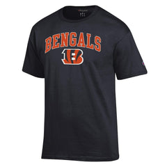 Cincinnati Bengals Champion Arch Over Logo T-Shirt - Black T-shirts