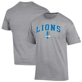 Detroit Lions Champion Arch Over Logo T-Shirt - Gray T-shirts