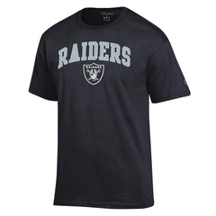 Las Vegas Raiders Champion Arch Over Logo T-Shirt - Black T-shirts