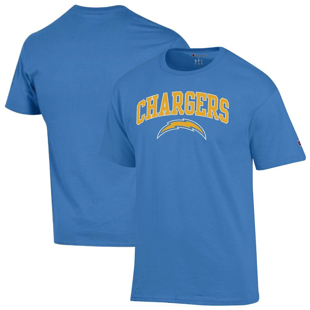 Los Angeles Chargers Champion Arch Over Logo T-Shirt - Powder Blue T-shirts