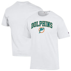 Miami Dolphins Champion Arch Over Logo T-Shirt - White T-shirts