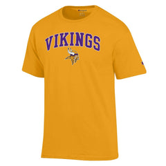 Minnesota Vikings Champion Arch Over Logo T-Shirt - Gold T-shirts