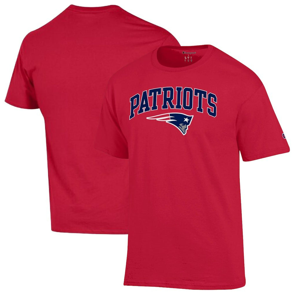 New England Patriots Champion Arch Over Logo T-Shirt - Red T-shirts
