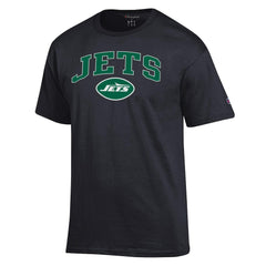 New York Jets Champion Arch Over Logo T-Shirt - Black T-shirts