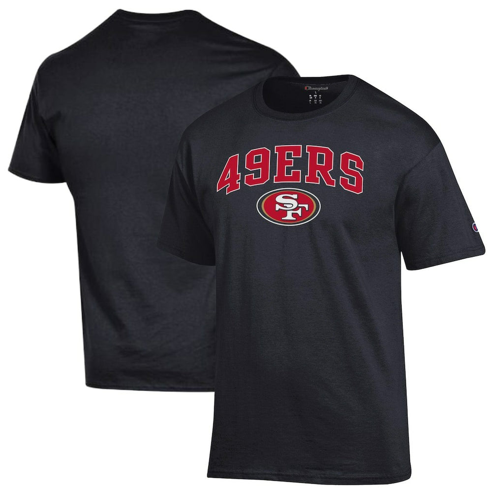 San Francisco 49ers Champion Arch Over Logo T-Shirt - Black T-shirts