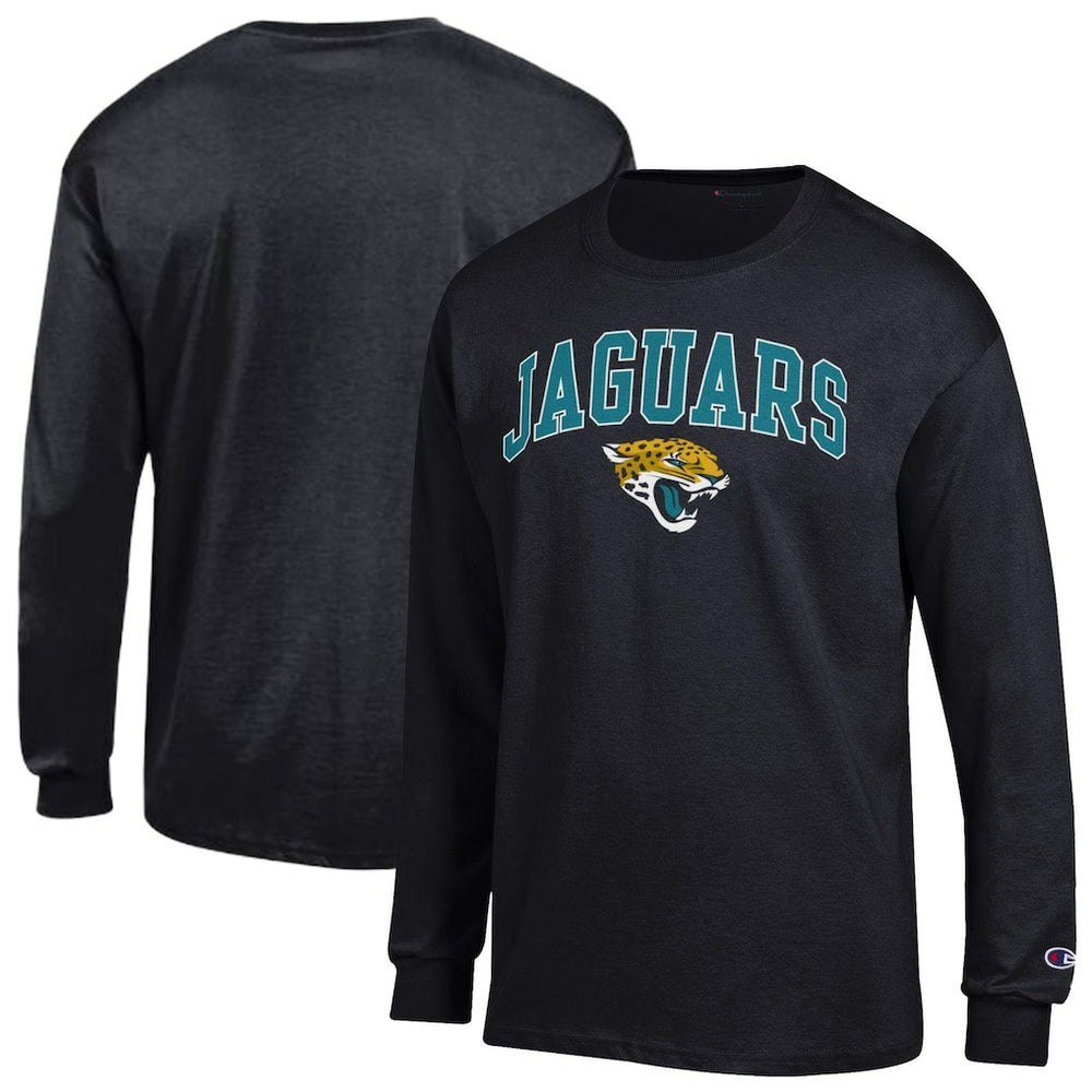 Jacksonville Jaguars Champion Arch Over Logo Long Sleeve T-Shirt - Black T-shirts