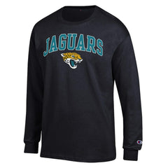 Jacksonville Jaguars Champion Arch Over Logo Long Sleeve T-Shirt - Black T-shirts