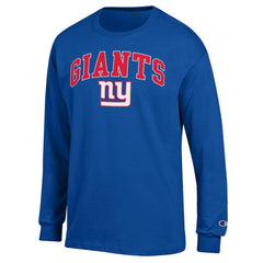 New York Giants Champion Arch Over Logo Long Sleeve T-Shirt - Royal T-shirts