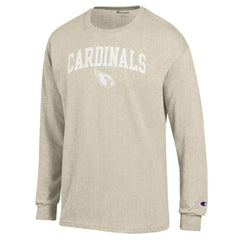 Arizona Cardinals Champion White Ink Jersey Long Sleeve T-Shirt - Oatmeal T-shirts