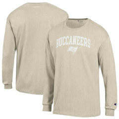 Tampa Bay Buccaneers Champion White Ink Jersey Long Sleeve T-Shirt - Oatmeal T-shirts