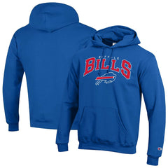 Buffalo Bills Champion Powerblend Arch over Logo Hoodie - Royal Hoodies