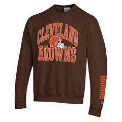 Cleveland Browns Champion Powerblend Fleece Sweatshirt - Brown Sweatshirts
