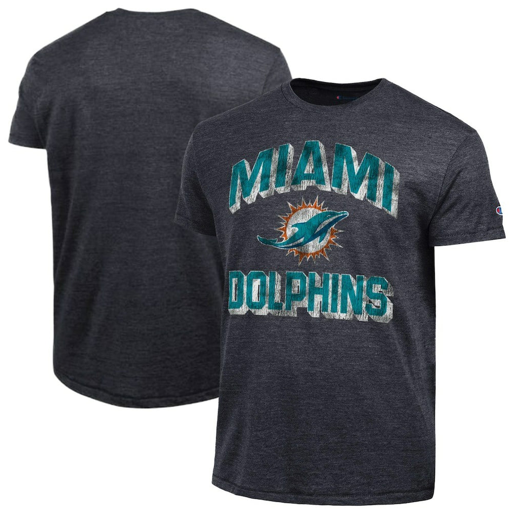 Miami Dolphins Champion Ultimate Tri-Blend T-Shirt - Black T-shirts