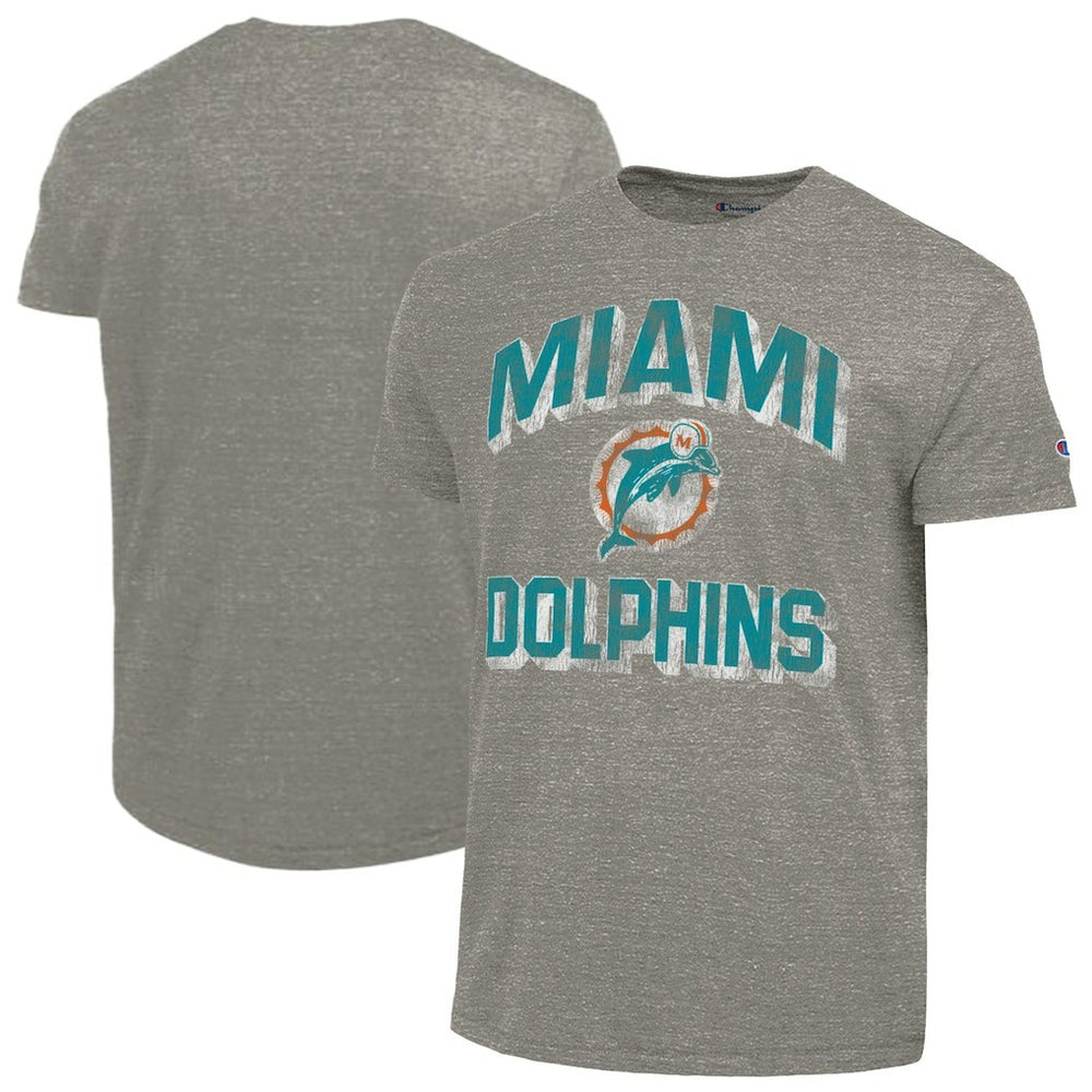 Miami Dolphins Champion Ultimate Tri-Blend T-Shirt - Charcoal T-shirts