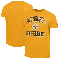 Pittsburgh Steelers Champion Ultimate Tri-Blend T-Shirt - Heather Gold T-shirts