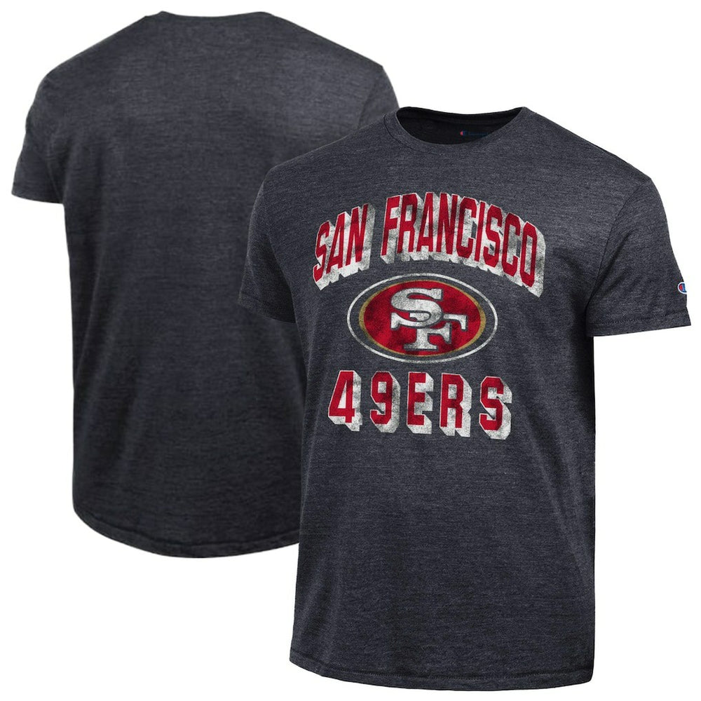 San Francisco 49ers Champion Ultimate Tri-Blend T-Shirt - Black T-shirts