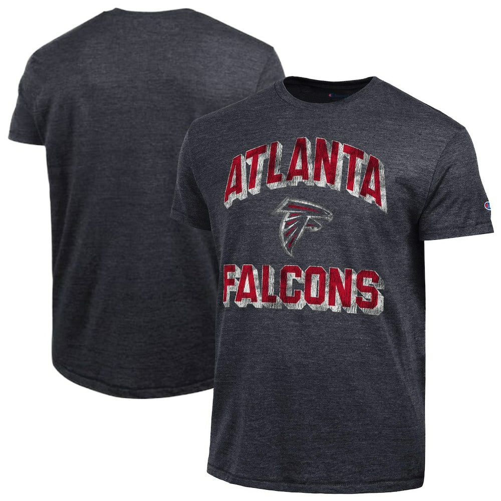 Atlanta Falcons Champion Ultimate Tri-Blend T-Shirt - Heather Black T-shirts
