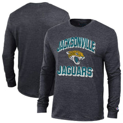 Jacksonville Jaguars Champion Ultimate Tri-Blend Long Sleeve T-Shirt - Heather Black T-shirts
