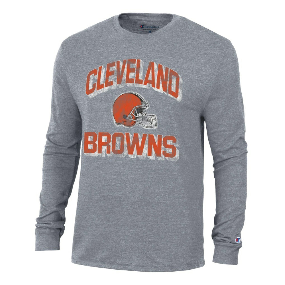 Cleveland Browns Champion Ultimate Tri-Blend Long Sleeve T-Shirt - Charcoal T-shirts