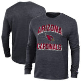Arizona Cardinals Champion Ultimate Tri-Blend Long Sleeve T-Shirt - Heather Black T-shirts