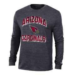 Arizona Cardinals Champion Ultimate Tri-Blend Long Sleeve T-Shirt - Heather Black T-shirts