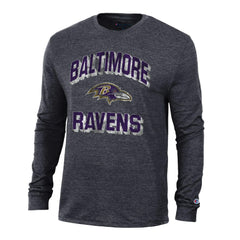 Baltimore Ravens Champion Ultimate Tri-Blend Long Sleeve T-Shirt - Black T-shirts