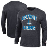 Detroit Lions Champion Ultimate Tri-Blend Long Sleeve T-Shirt - Heather Charcoal T-shirts
