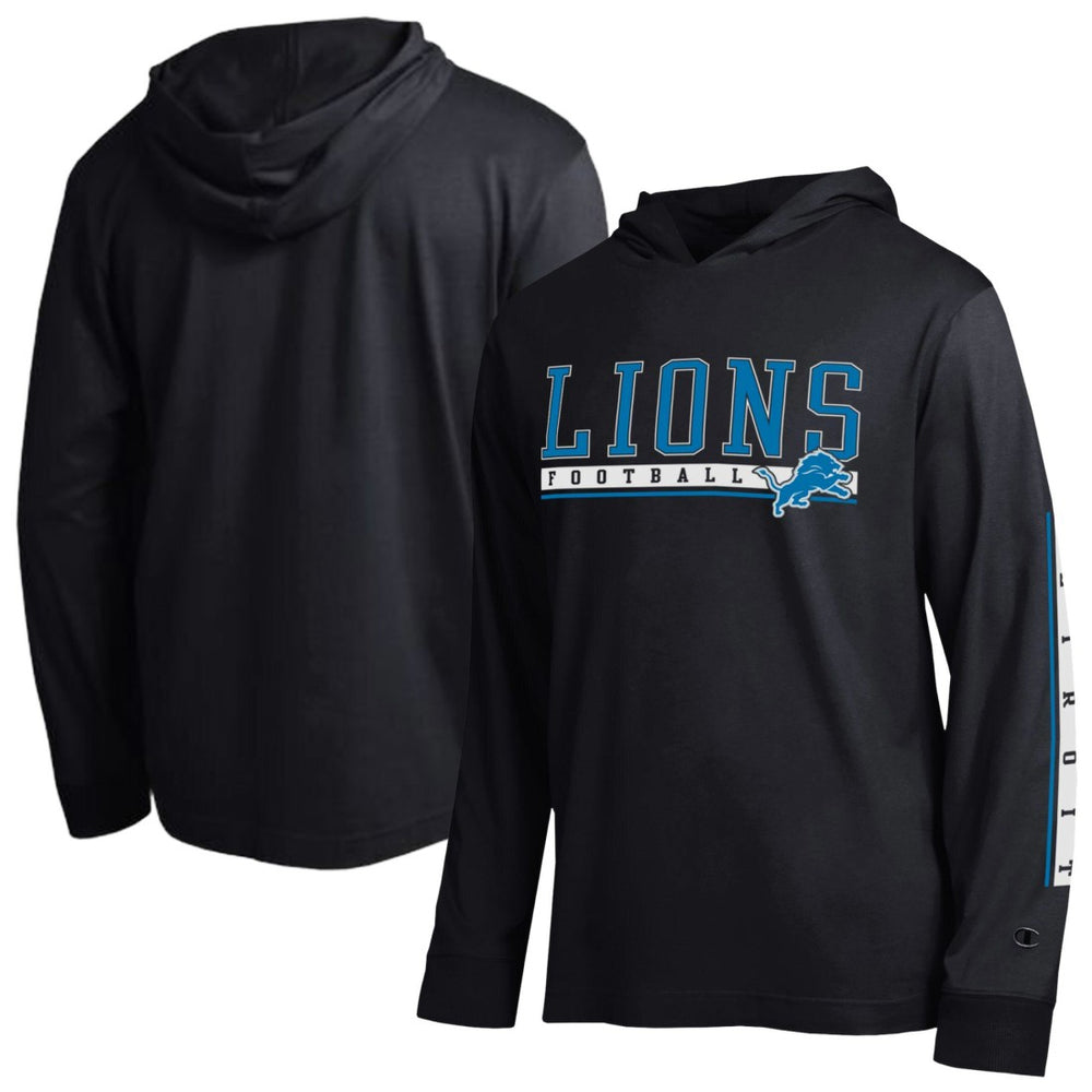 Detroit Lions Champion All Star Hoodie T-Shirt - Black Hoodies