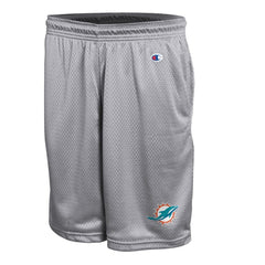 Miami Dolphins Champion Classic Mesh Shorts - Gray Shorts
