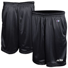 New York Jets Champion Classic Mesh Shorts - Black Shorts