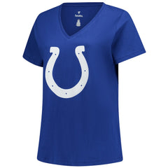 Tyler Warren Indianapolis Colts Women's Plus Size Name & Number V-Neck T-Shirt - Royal T-shirts