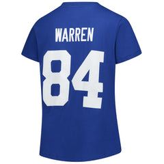 Tyler Warren Indianapolis Colts Women's Plus Size Name & Number V-Neck T-Shirt - Royal T-shirts