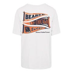 Chicago Bears '47 Women's Bow & Banner Sadie T-Shirt - White T-shirts