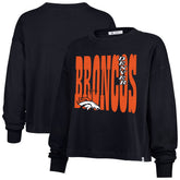 Denver Broncos '47 Women's Stacked Sydney Long Sleeve T-Shirt - Navy T-shirts