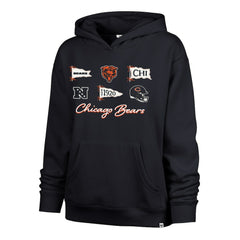 Chicago Bears '47 Women's Bow & Banners Naomi Hoodie - Navy Hoodies