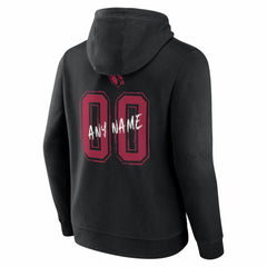 Arizona Cardinals Hustle Personalized Name & Number Hoodie - Black Hoodies