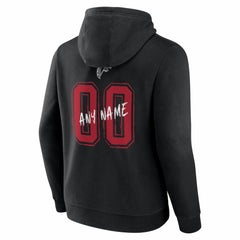 Atlanta Falcons Hustle Personalized Name & Number Hoodie - Black Hoodies