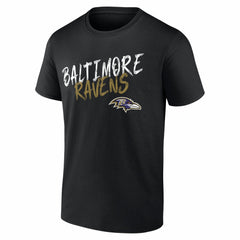 Baltimore Ravens Hustle Personalized Name & Number T-Shirt - Black T-shirts