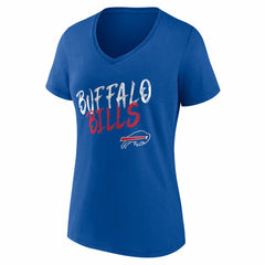 Buffalo Bills Women's Hustle Personalized Name & Number V-Neck T-Shirt - Royal T-shirts