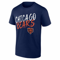 Chicago Bears Hustle Personalized Name & Number T-Shirt - Navy T-shirts