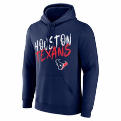 Houston Texans Hustle Personalized Name & Number Hoodie - Navy Hoodies
