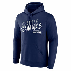 Seattle Seahawks Hustle Personalized Name & Number Hoodie - College Navy Hoodies