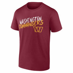 Washington Commanders Hustle Personalized Name & Number T-Shirt - Burgundy T-shirts