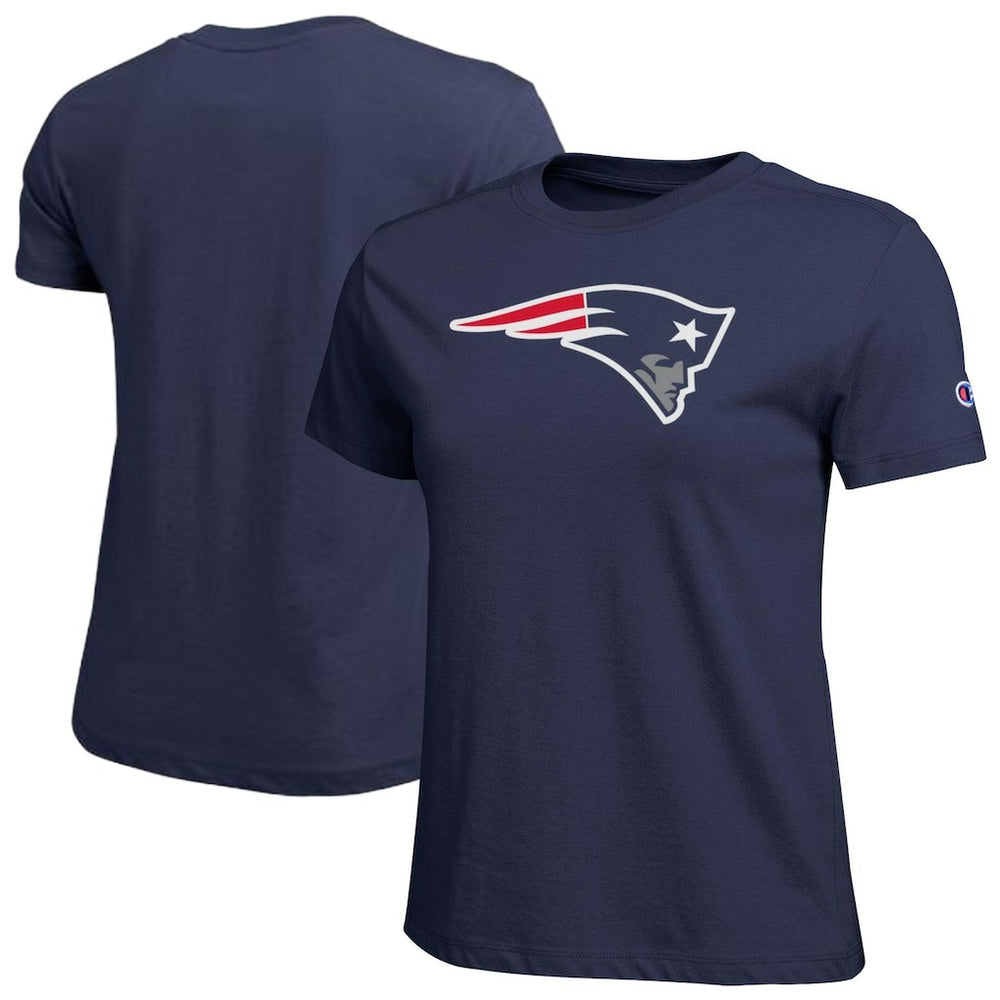 New England Patriots Champion Women's Logo T-Shirt - Navy T-shirts