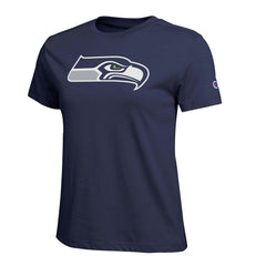 Seattle Seahawks Champion Women's Logo T-Shirt - Navy T-shirts