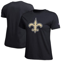 New Orleans Saints Champion Women's Logo T-Shirt - Black T-shirts