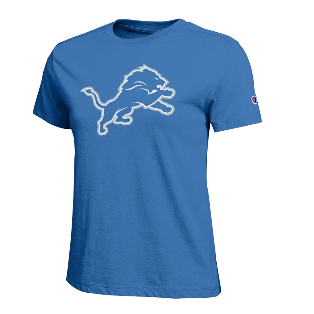 Detroit Lions Champion Women's Logo T-Shirt - Blue T-shirts