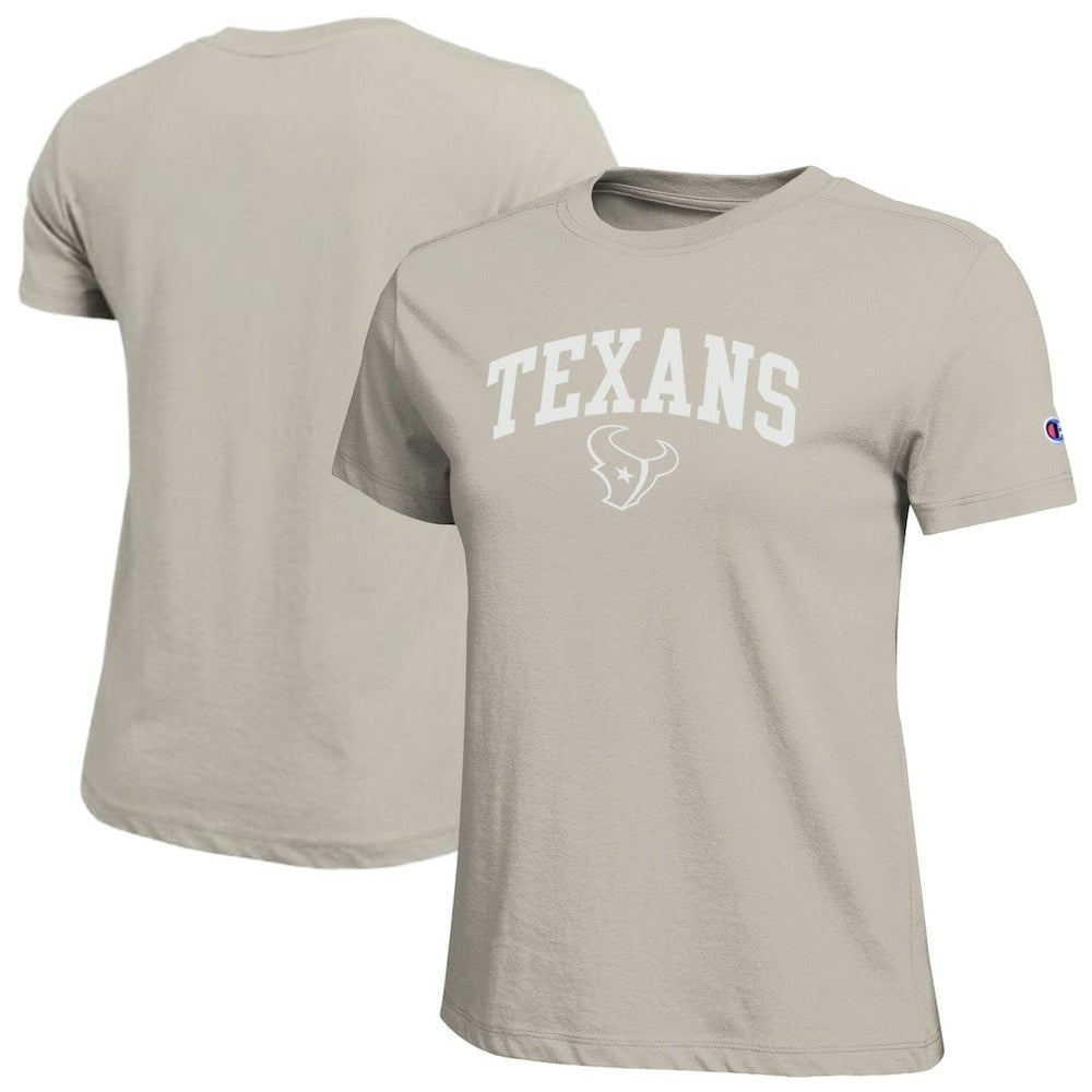 Houston Texans Champion Women's Cocoa Butter T-Shirt - Light Brown T-shirts