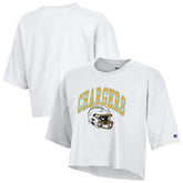 Los Angeles Chargers Champion Women's Boyfriend Cropped T-Shirt - White T-shirts