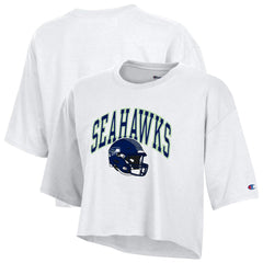 Seattle Seahawks Champion Women's Boyfriend Cropped T-Shirt - White T-shirts